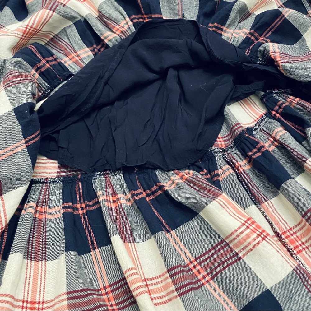 Isabella Sinclair Dickens Blue Red Plaid SZ S Modern Cowgirl Western Chic Dress - Picture 10 of 14